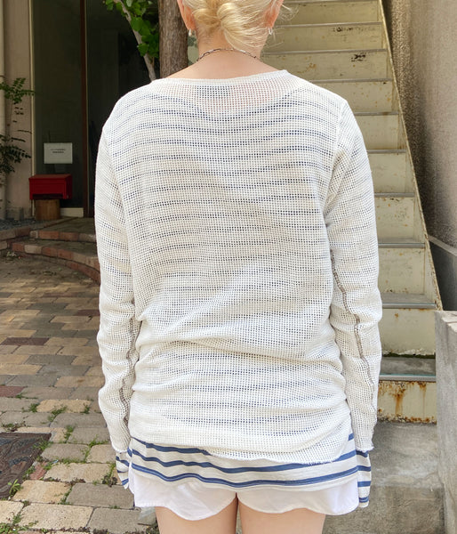 nowos/MESH TOP(WHITE)