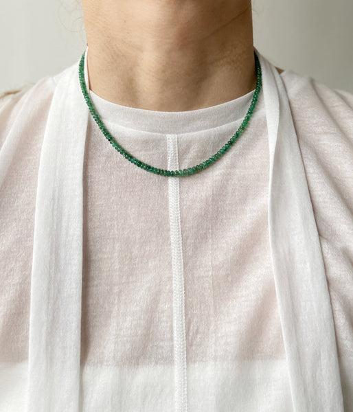 R.ALAGAN/SMALL SHOKA COLLAR(EMERALD)