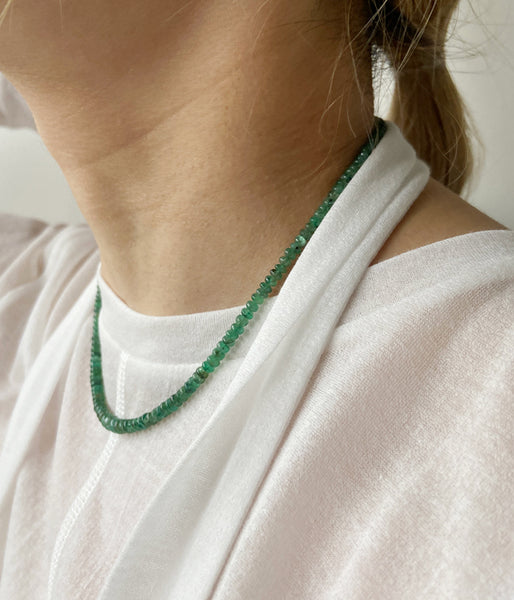 R.ALAGAN/SMALL SHOKA COLLAR(EMERALD)