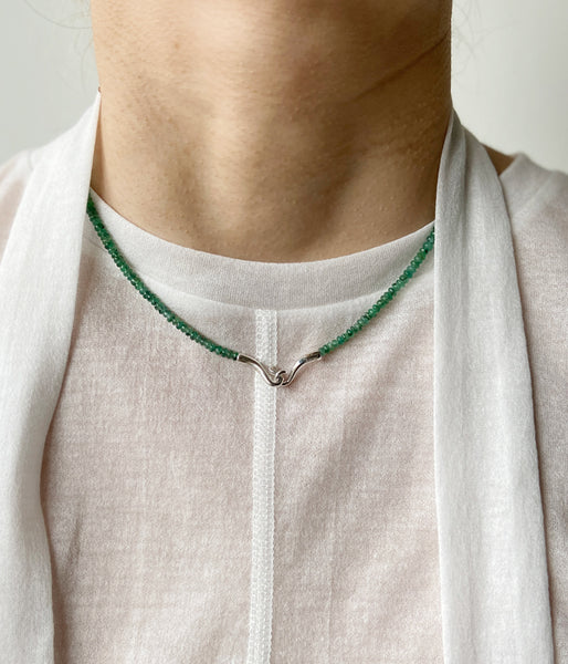 R.ALAGAN/SMALL SHOKA COLLAR(EMERALD)