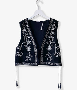 nowos/SUEDE VEST(BLACK)