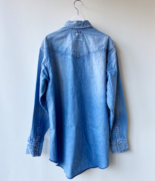 nowos/DENIM SHIRT(INDIGO)