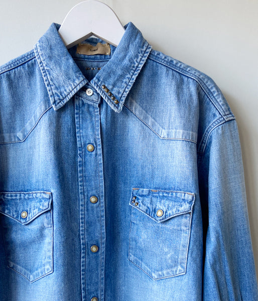 nowos/DENIM SHIRT(INDIGO)