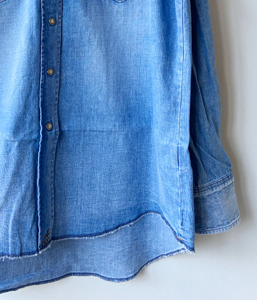 nowos/DENIM SHIRT(INDIGO)