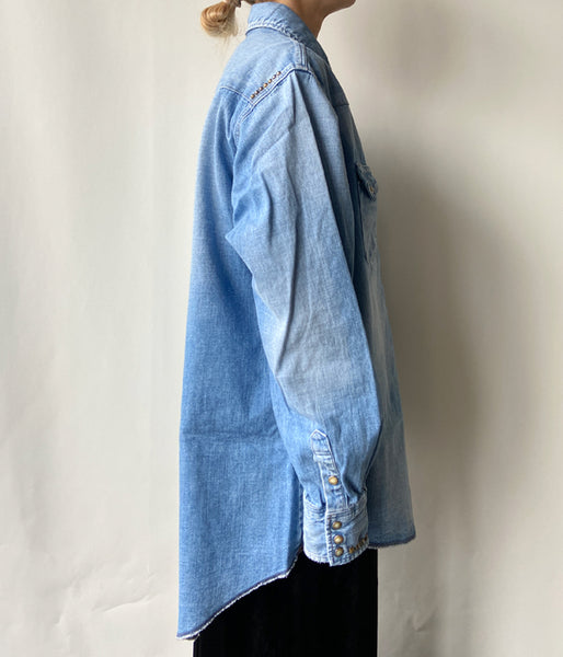 nowos/DENIM SHIRT(INDIGO)