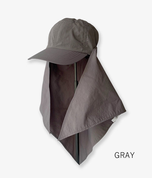 PHEENY/NYLON TAFFETA CAP WITH SCARF