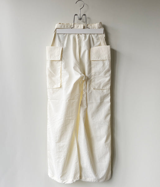 PHEENY/NYLON TAFFETA MILITARY PANTS(WHITE)