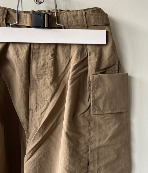 PHEENY/NYLON TAFFETA MILITARY PANTS(KHAKI)