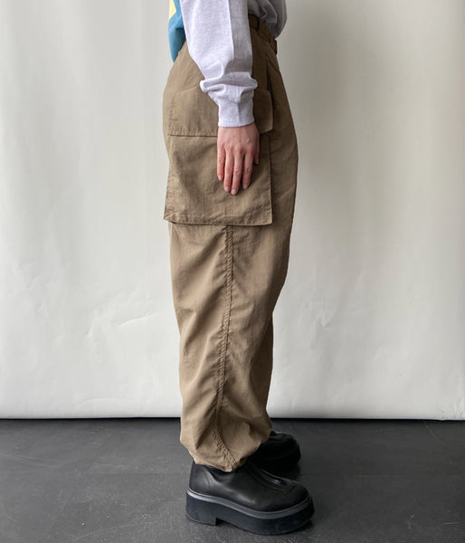 PHEENY/NYLON TAFFETA MILITARY PANTS(KHAKI)