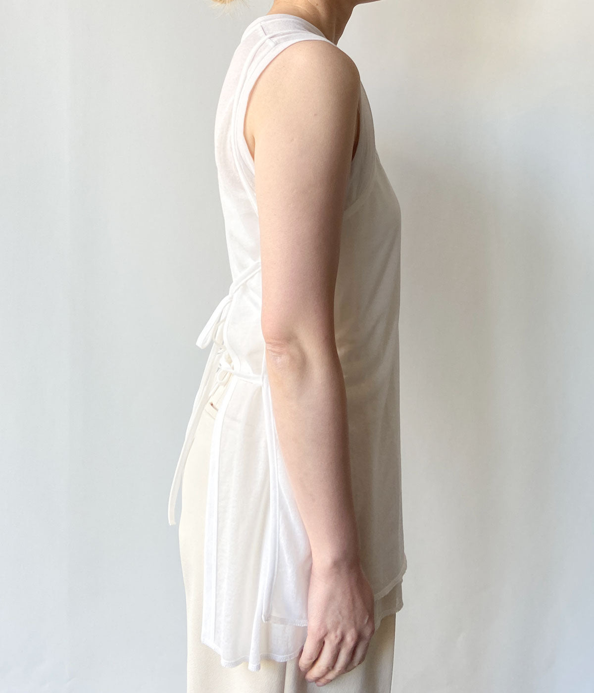 pheeny ナイロンパンツ　白 PHEENY/NYLON TAFFETA MILITARY PANTS(WHITE)