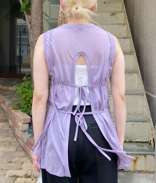PHEENY/COTTON NYLON SHEER N/S ENSEMBLE(LAVENDER)