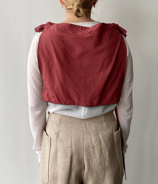 FUMIKA_UCHIDA/OVER-DYED CUSHION TOP_MINIMUM(BORDEAUX)