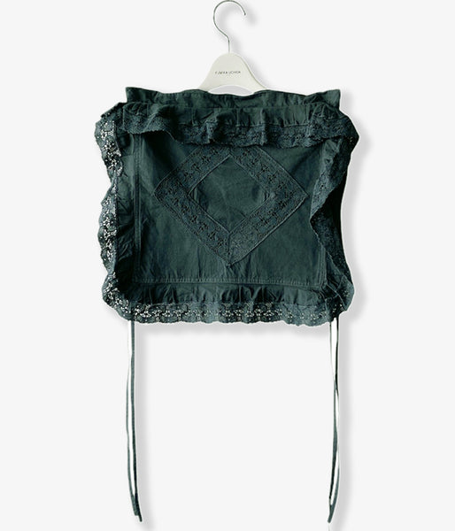 FUMIKA_UCHIDA/OVER-DYED CUSHION TOP_MINIMUM(D.GREEN)