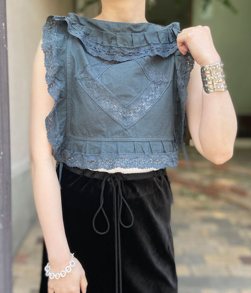 FUMIKA_UCHIDA/OVER-DYED CUSHION TOP_MINIMUM(D.GREEN)