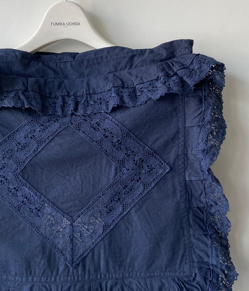 FUMIKA_UCHIDA/OVER-DYED CUSHION TOP_MINIMUM(NAVY)