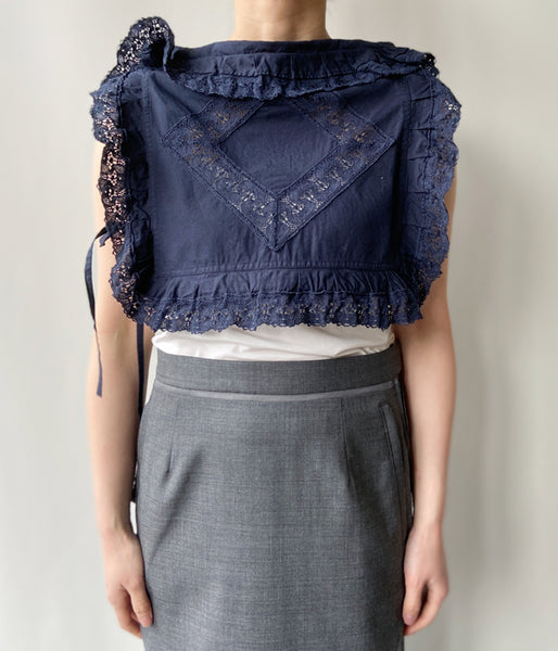 FUMIKA_UCHIDA/OVER-DYED CUSHION TOP_MINIMUM(NAVY)