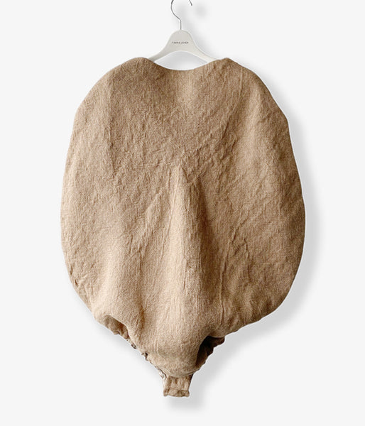 FUMIKA_UCHIDA/JUTE BALLOON BODYSUIT(STRAW)