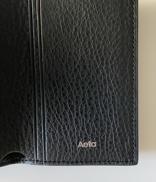 Aeta/FOLDED WALLET(BLACK)
