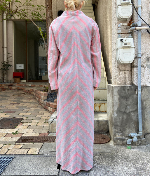 nowos/STRIPE DRESS(GRAY)