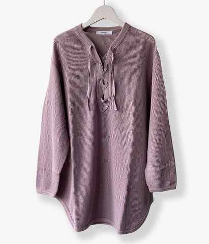 PHEENY/BASKET MESH LACE UP L/S(LAVENDER)