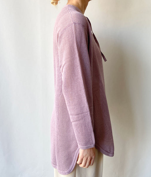 PHEENY/BASKET MESH LACE UP L/S(LAVENDER)