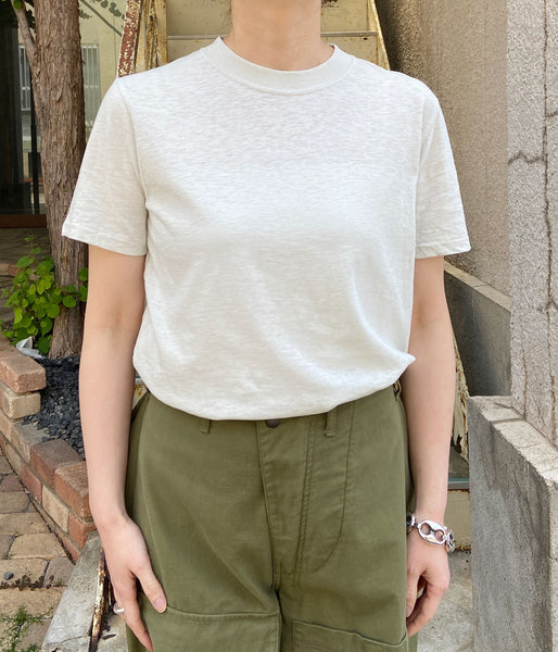 nowos/CREW NECK T-SHIRT(BLUEGRAY)