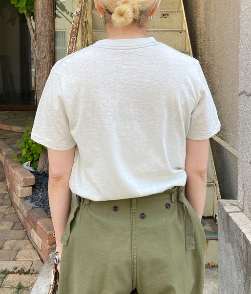 nowos/CREW NECK T-SHIRT(BLUEGRAY)