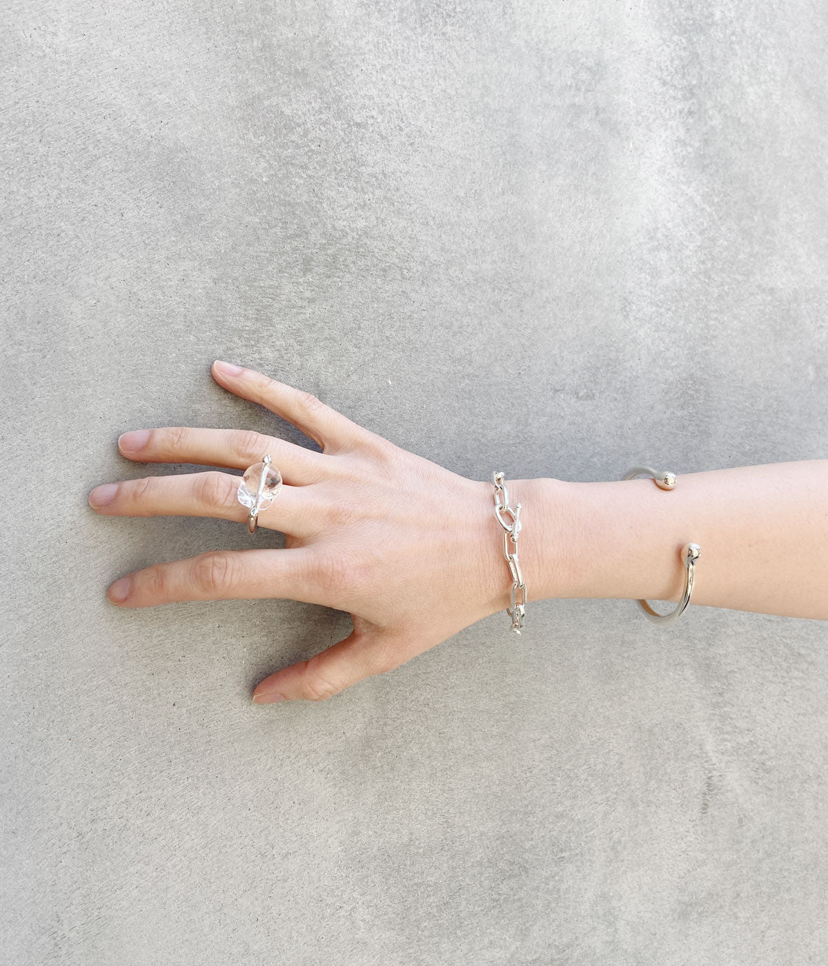 R.ALAGAN/CLASSIC CHAIN BRACELET(SILVER)