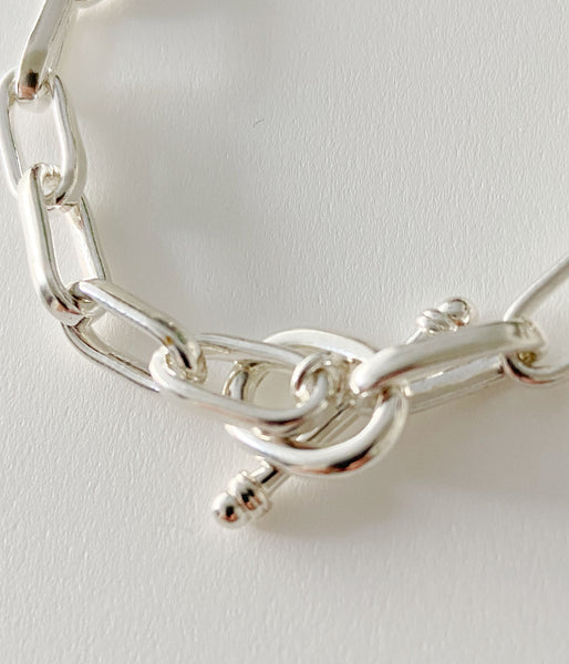 R.ALAGAN/CLASSIC CHAIN BRACELET(SILVER)