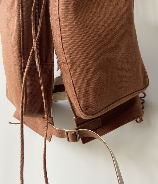 FUMIKA_UCHIDA/COTTON CANVAS TACTICAL VEST(BROWN)