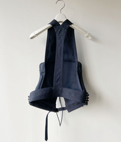 FUMIKA_UCHIDA/COTTON CANVAS TACTICAL VEST(BLACK)