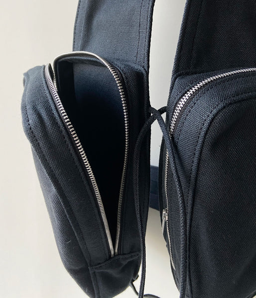 FUMIKA_UCHIDA/COTTON CANVAS TACTICAL VEST(BLACK)