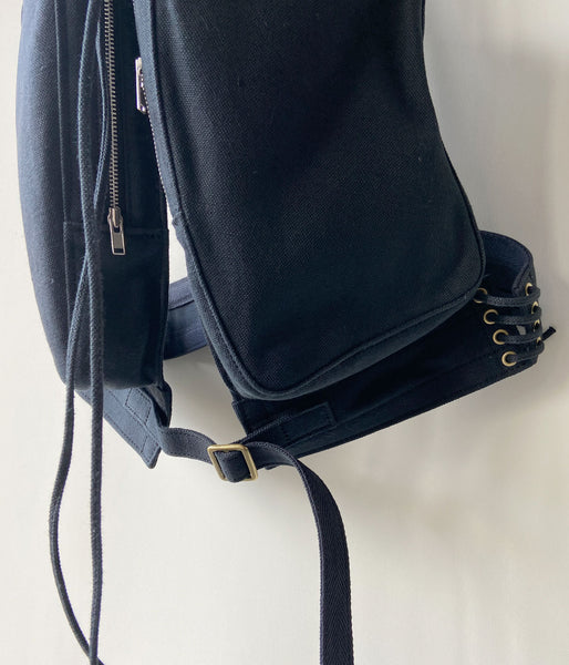 FUMIKA_UCHIDA/COTTON CANVAS TACTICAL VEST(BLACK)