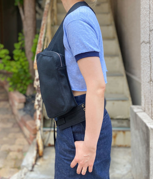 FUMIKA_UCHIDA/COTTON CANVAS TACTICAL VEST(BLACK)