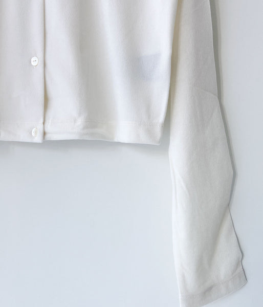 PHEENY/SHEER VELOUR SHIRT(IVORY)