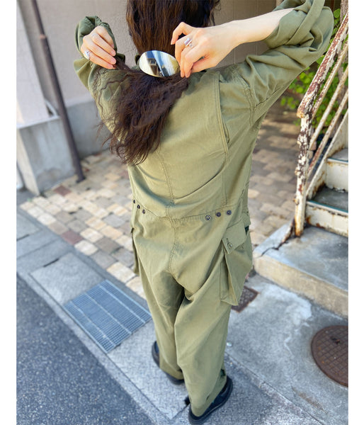 nowos/COVER ALLS(KHAKI)