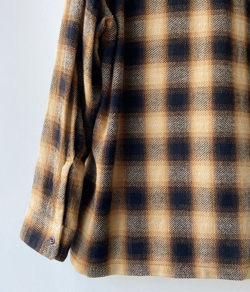 nowos/CHECK SHIRT(BROWN)