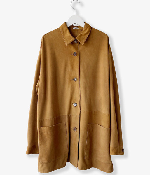 nowos/SHEEP SUEDE SHIRT(BEIGE)