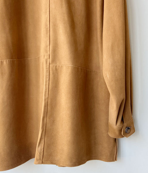 nowos/SHEEP SUEDE SHIRT(BEIGE)