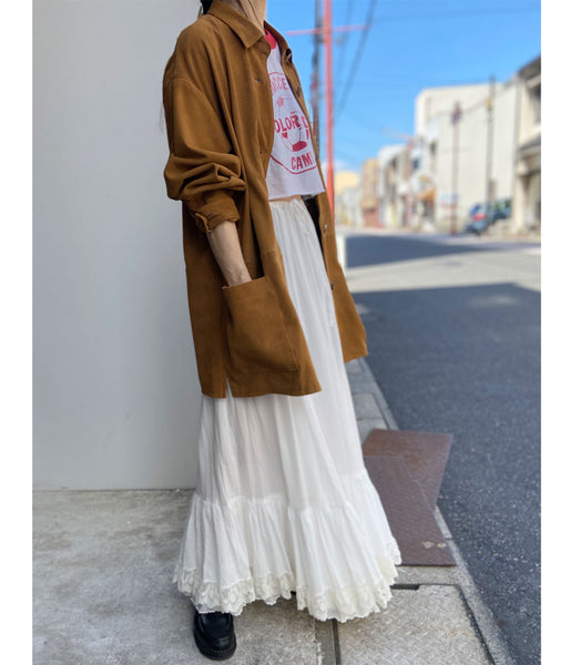 nowos/SHEEP SUEDE SHIRT(BEIGE)