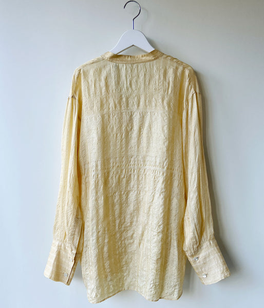 nowos/LACE UP SHIRT(BEIGE)