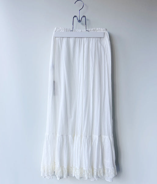 nowos/LACE SKIRT(WHITE)