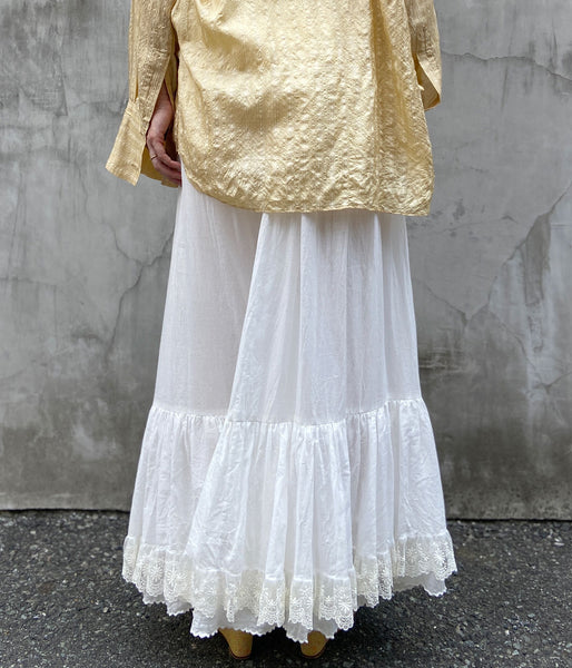 nowos/LACE SKIRT(WHITE)