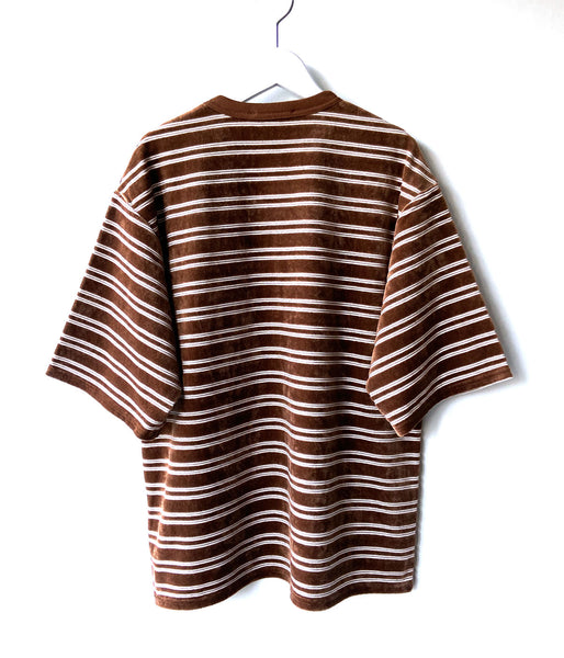 PHEENY/VELVET BORDER S/S(BROWN)