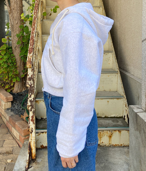 PHEENY/ATHLETIC FLEECE ZIP UP HOODIE(GRAY)