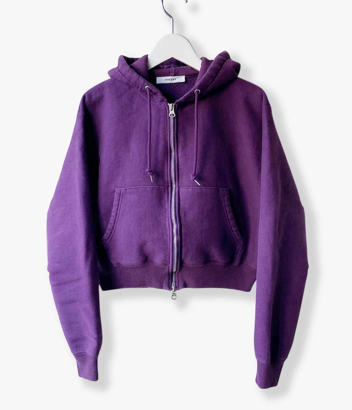 PHEENY/ATHLETIC FLEECE ZIP UP HOODIE(PURPLE)