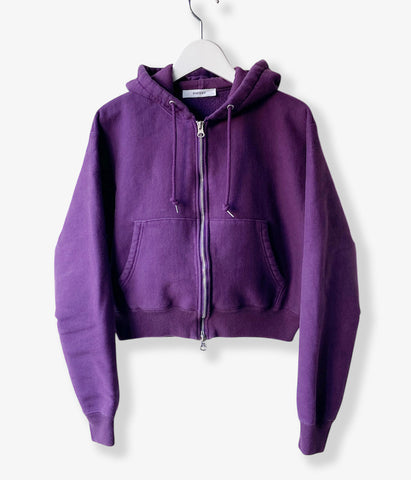PHEENY/ATHLETIC FLEECE ZIP UP HOODIE(PURPLE)