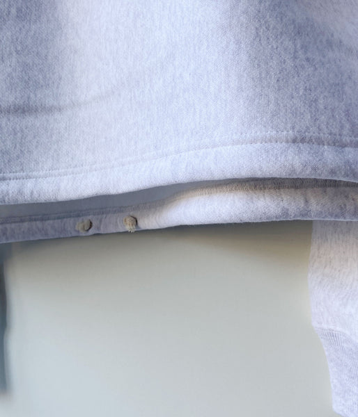 PHEENY/ATHLETIC FLEECE HALF ZIP P/O SHORT(GRAY)