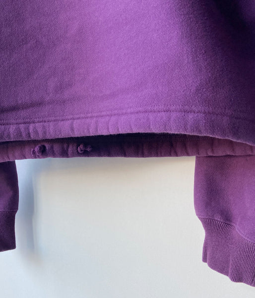 PHEENY/ATHLETIC FLEECE HALF ZIP P/O SHORT(PURPLE)