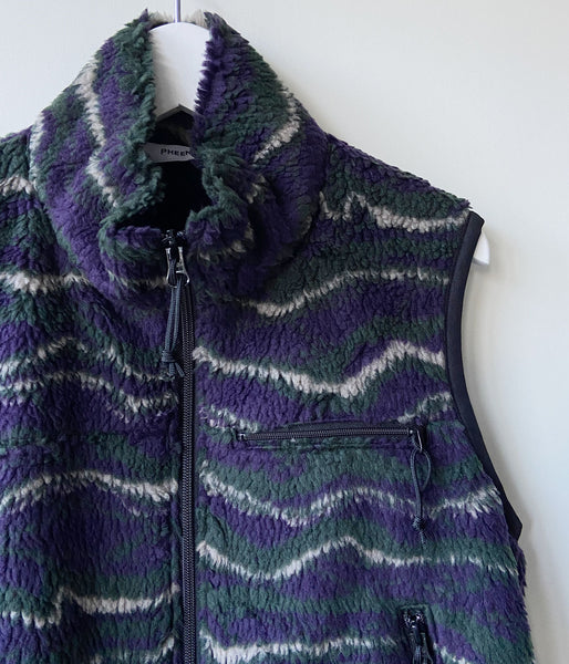 PHEENY/WAVE BOA VEST(PURPLE)
